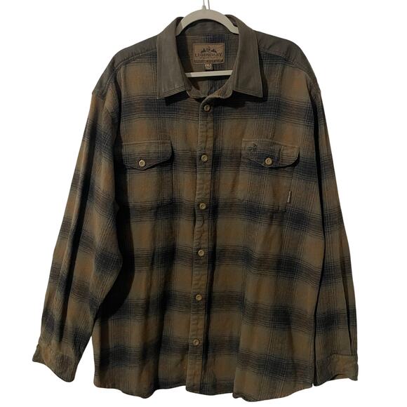 Legendary Whitetails Men’s Flannel Shacket Button Up Shirt 2XL Green Black Brown - Picture 1 of 17